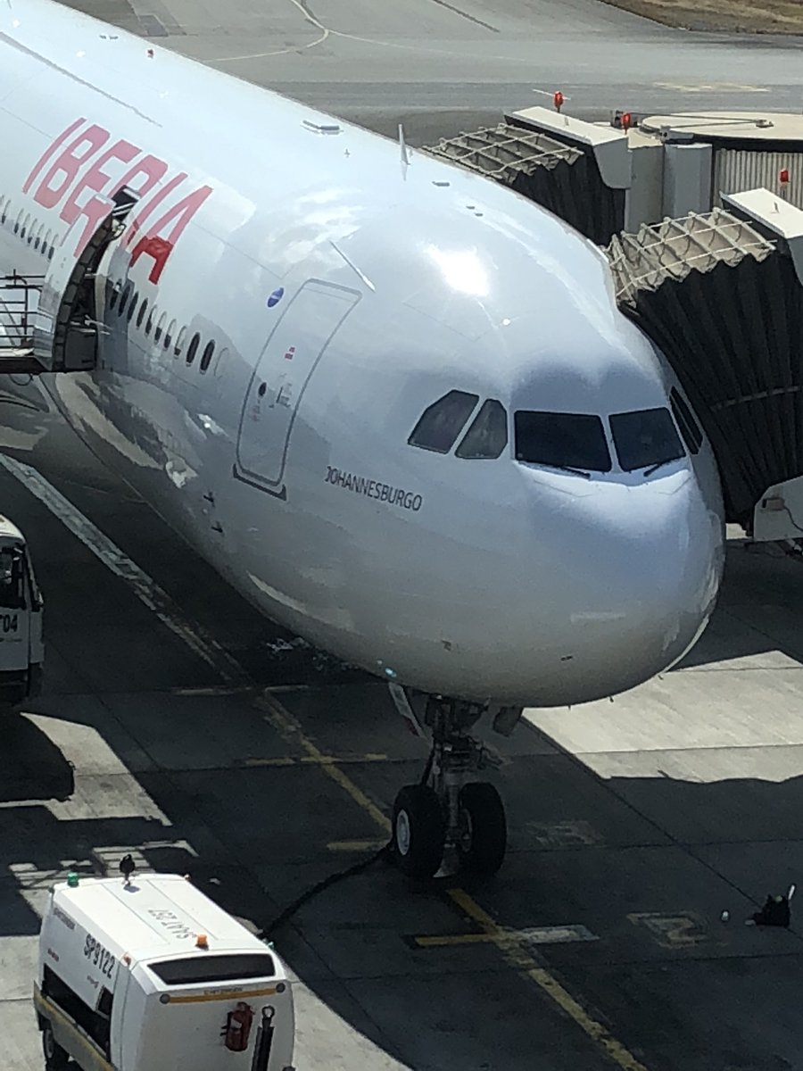 gurr_bob's tweet image. Iberia’s first aircraft named after an African City. Welcome to O R Tambo....