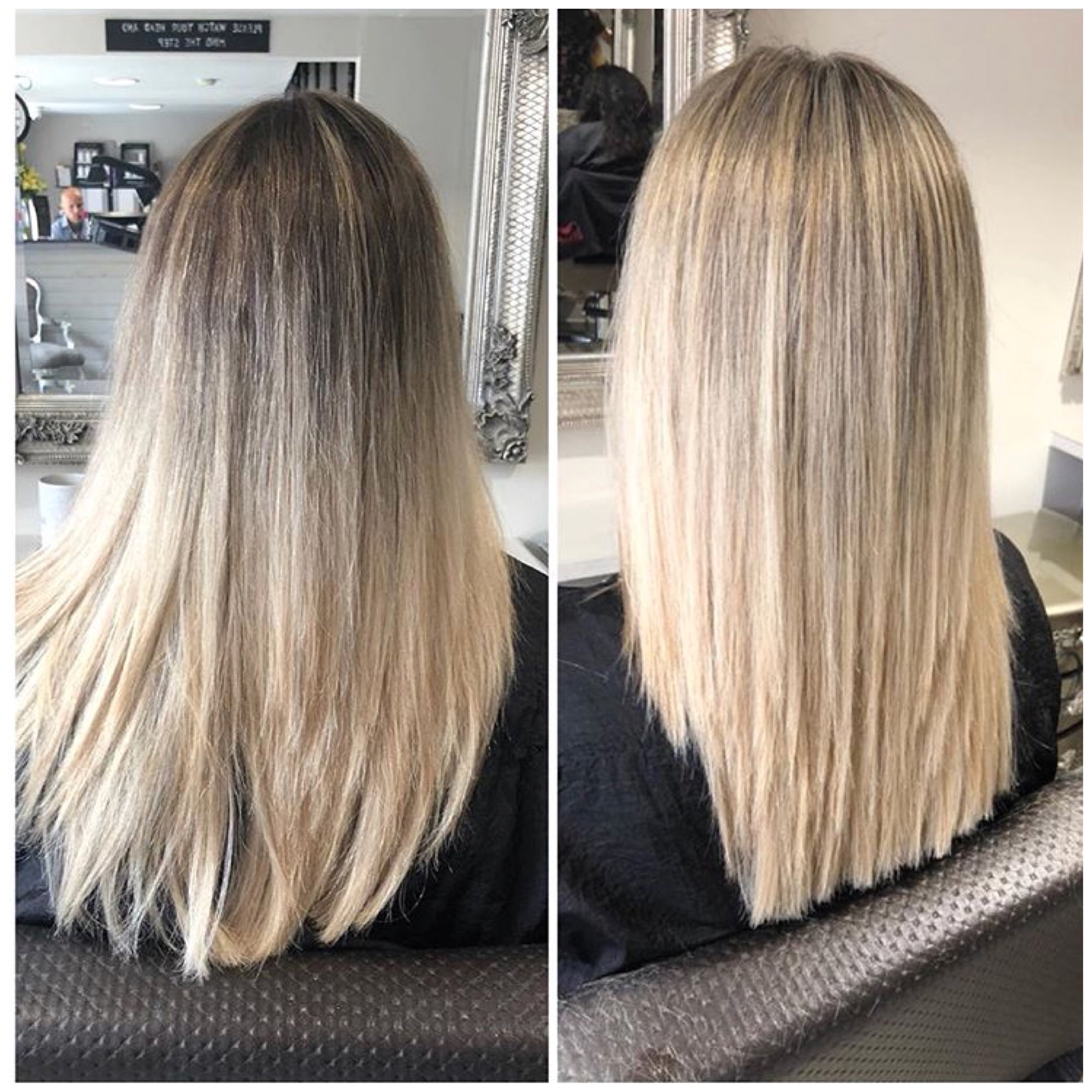 Full head highlights on sale before and after