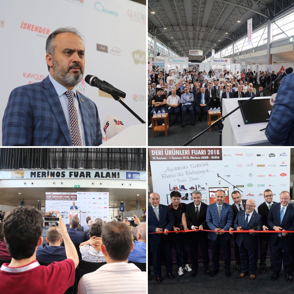 Alinuraktas70's tweet image. Deri Ürünleri Fuarı-DERİX 2018’in açılışını gerçekleştirdik. Belediyemiz ve Network Fuarcılık işbirliğiyle düzenlenen fuar 4 gün boyunca Merinos AKKM’de ziyaret edilebilir. Kentimize nitelikli ve kaliteli fuarları çekerek şehrimizin ekonomisine katkı sunmaya devam ediyoruz.