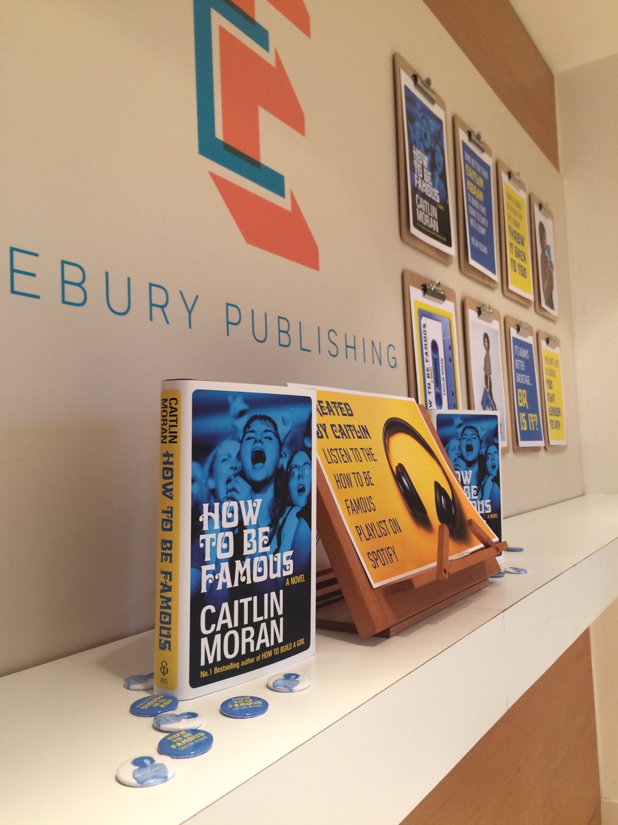 EmmaPidsley's tweet image. Out today and proudly plastered over the @EburyPublishing walls, How to Be Famous by the fabulous @caitlinmoran! #HowToBeFamous