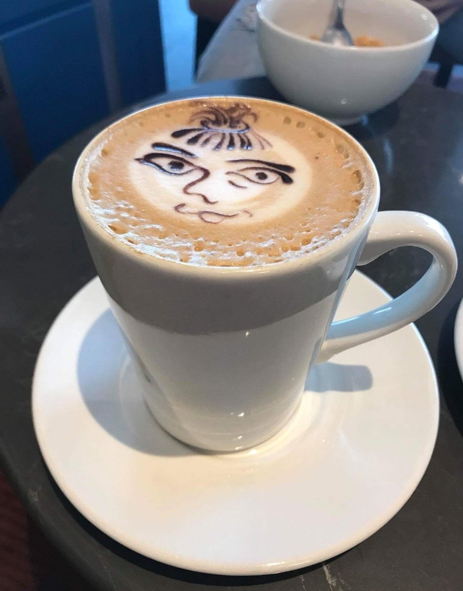 Barista at slow lounge ORT. Wow