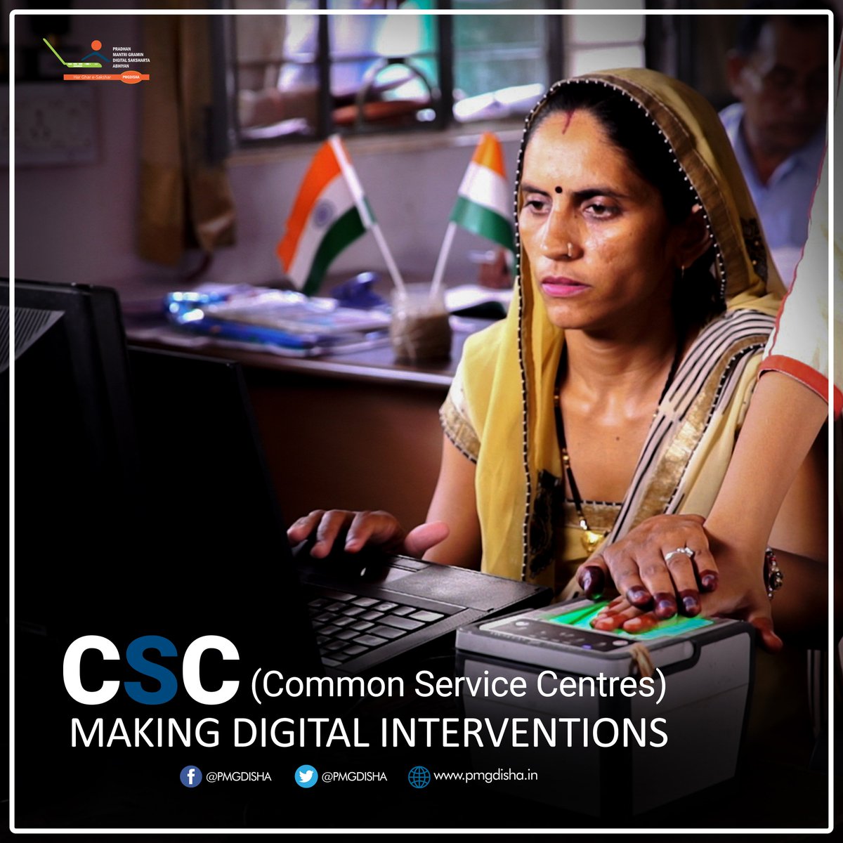 PMGDISHA's tweet photo. #DigitalStatistIcs | Common Service Centres (Common Services Centers) are a part of Digital India initiative, which is empowering people in Rural India various government services across Gram Panchayats. https://t.co/NMRBaRplbP