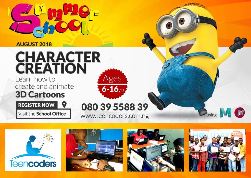 etukanietie's tweet image. August 2018!!!
Let kids get:
C: Certified.
O: Organized.
D: Digital and.
E: Explore the world of 3D #Animation.
#CodeStudio10 the most anticipated #Summer#Camp for kids in #Nigeria.
We have expanded to:
#Lagos.
#Uyo.
#PortHarcourt.
For ages 6 - 16 years.
For details 08039558839