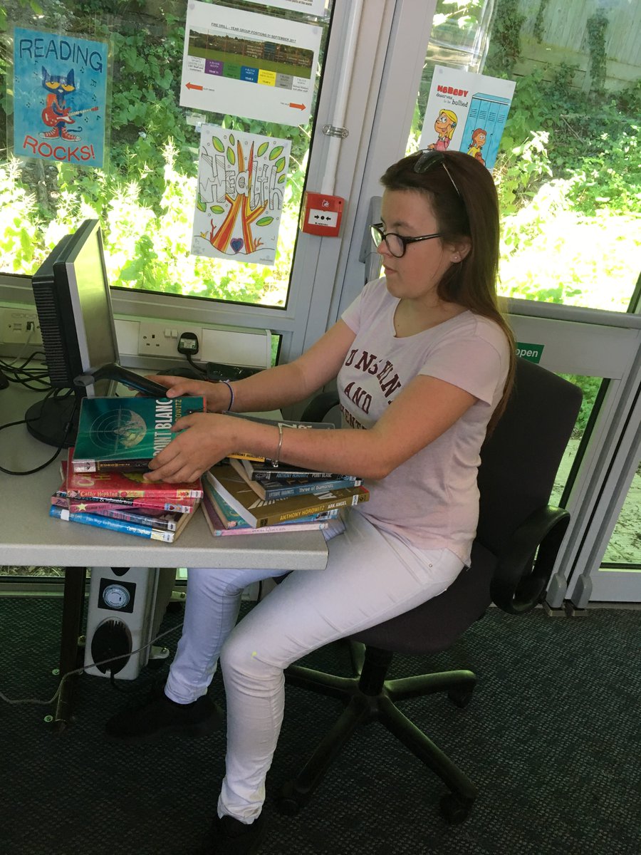 LonghillLibrary's tweet image. Work Experience week at @LonghillSchool , here @LonghillLibrary we have two fabulous year 10 students learning how to run a school Library. Amelia Martin and Chloe Jarvis are helpful and a joy to work with 👍