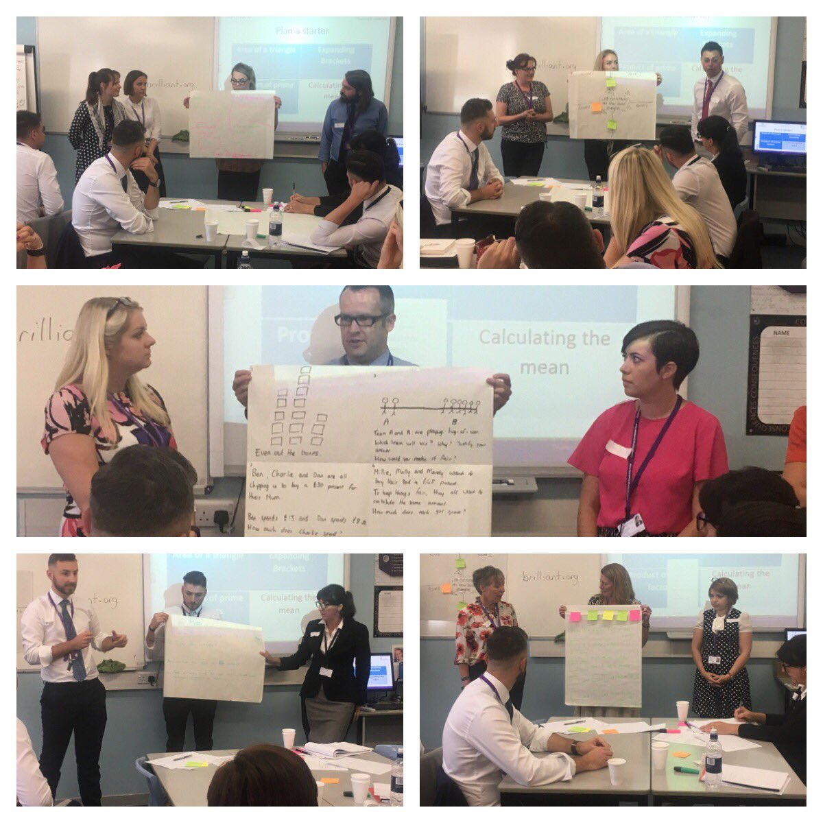 NFareham's tweet photo. Some excellent team work creating starter questions on #mathsmatters at @Outwood_Valley @OutwoodIE with @melmaths #mathscpd https://t.co/tvtFxCNgJM