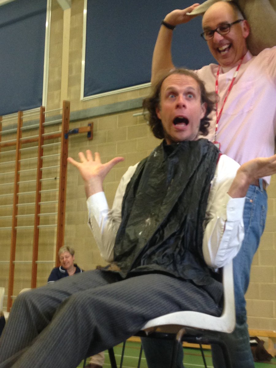 RoyalHighBath's tweet photo. The moment you've all been waiting for... THE unveiling... Mr Duckworth was lovingly shaved by Rev Hawthorn for @eviesgift today. ยฃ825 raised, further donations to count... #makeadifference #hitfortheteam @RHSAlumnae you might like to see! https://t.co/ocYNReIJTE https://t.co/LGfwsAhuqB