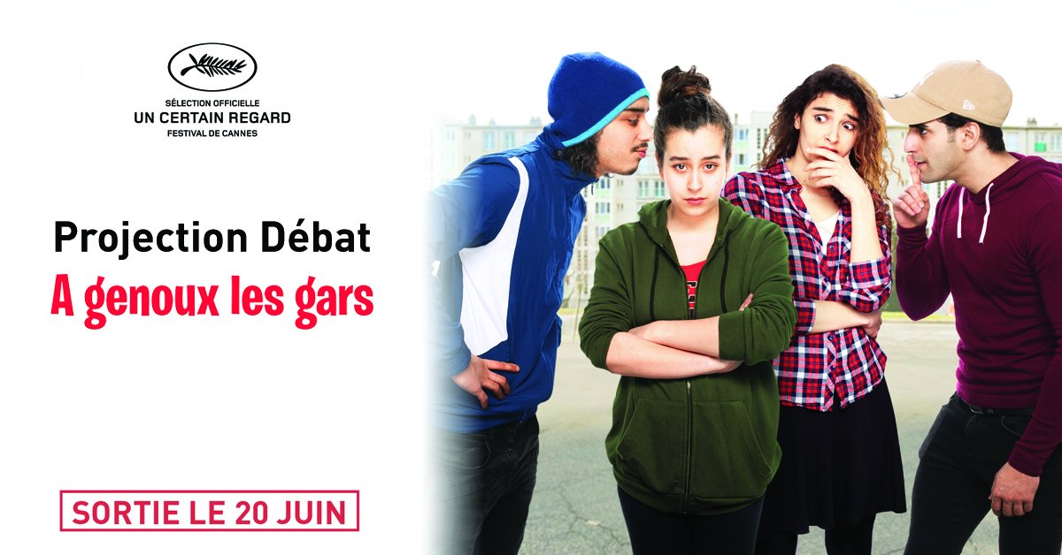 [PROJECTION DÉBAT]
A NE PAS MANQUER : #AntoineDesrosieres, @S_Arsane et #InasChanti seront demain au Cinéma l'ECRAN à Saint Denis pour présenter #AGenouxLesGars.