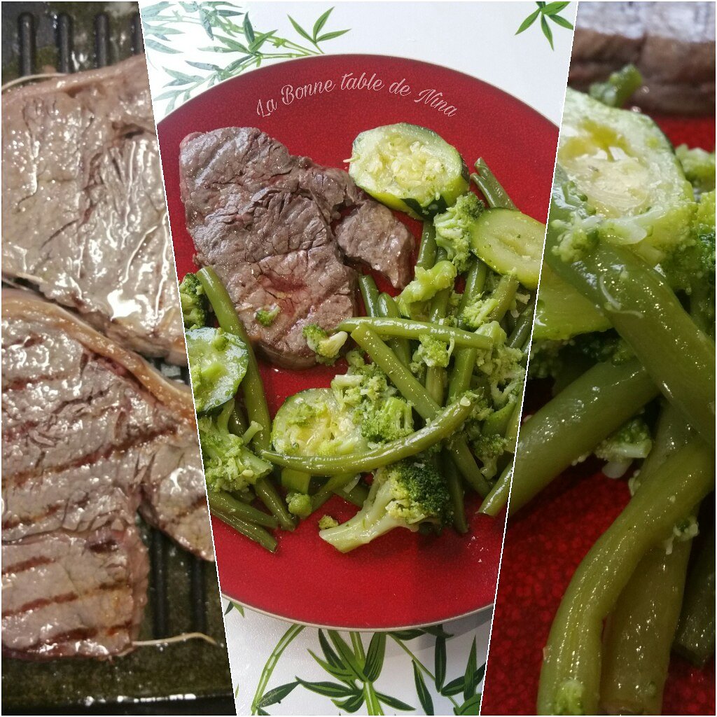 LeChefNina's tweet photo. Filet de boeuf et poêlée de légumes verts (brocoli, courgettes et haricots verts) #BEEF2018 #fillet #tournedos #boeuf #Greens #legumesverts #sain #healthy #HealthyFood #glutenfree #DairyFree #paleo #bonappetit #sogood #Paris #mangersain #viesaine #cooking  
#delicious #Lunchtime https://t.co/Cun21v0QIm