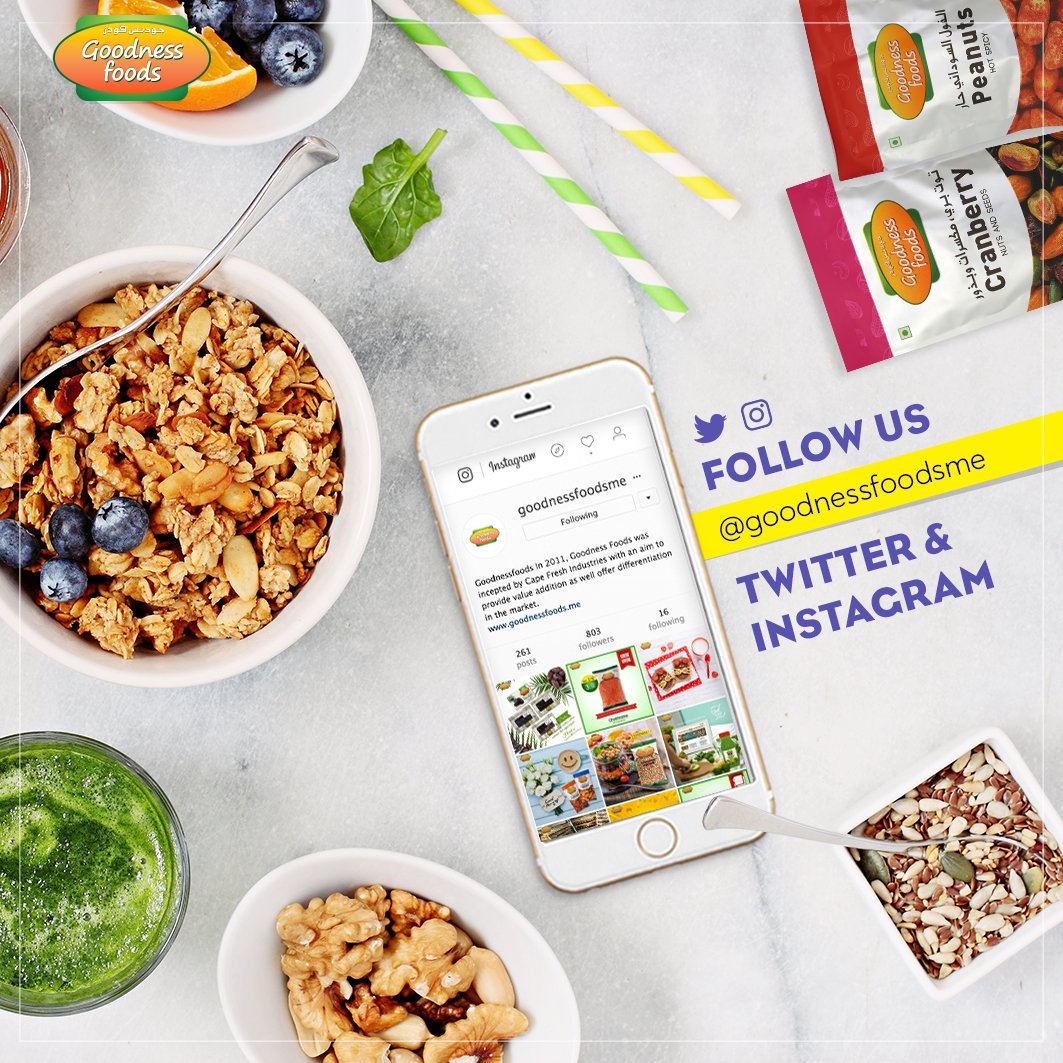Goodnessfoodsme's tweet photo. For more updates and insights about Goodness Foods, do follow us on Instagram & Twitter @goodnessfoodsme!
#GoodnessFoods #Nuts #Follow #Instagram #Twitter https://t.co/17GbzD1Wg7