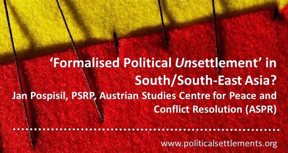PeaceRep (@peace_rep_) on Twitter photo *News* Jan Pospisil presented on ''Formalised Political Unsettlement’ in South/South-East Asia?' at #illiberalpeacebuilding #lsepeaceasia organised by <a href="/PeacebuildingA/">Peacebuilding Asia</a> this Monday. Find out more & access his presentation here: edin.ac/2N4KPmZ *News* Jan Pospisil presented on ''Formalised Political Unsettlement’ in South/South-East Asia?' at #illiberalpeacebuilding #lsepeaceasia organised by <a href="/PeacebuildingA/">Peacebuilding Asia</a> this Monday. Find out more & access his presentation here: edin.ac/2N4KPmZ