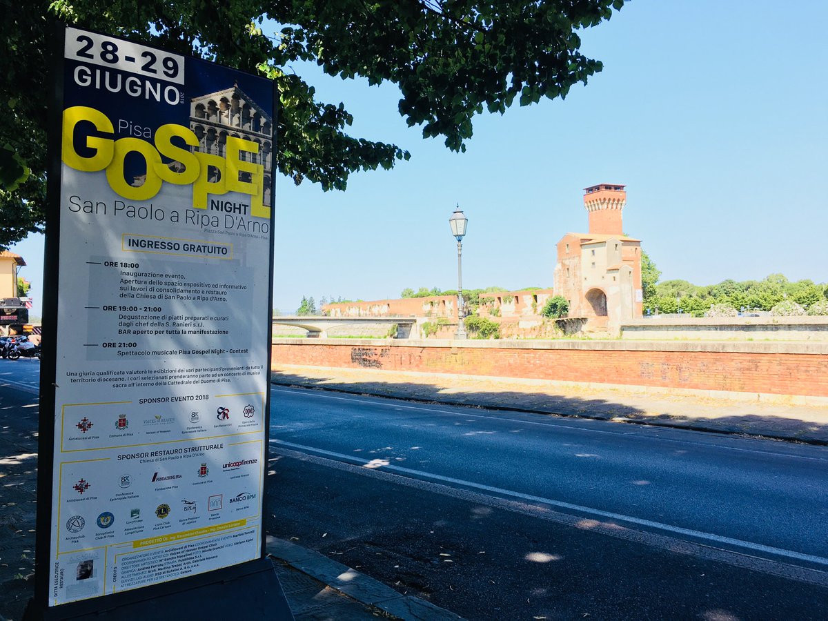 Pisa Gospel Night 2018 in the city!!

#pisagospelnight #Pisa #sanpaolo