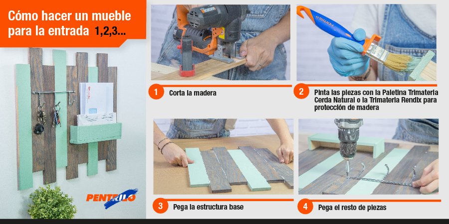 ¡Nos encanta la #madera! Hoy, una idea sencilla para hacer un #organizador. ¿Te animas? #DIY #DIYTips #SolucionesPentrilo ow.ly/iUeG30kFCxz | pentrilo.com