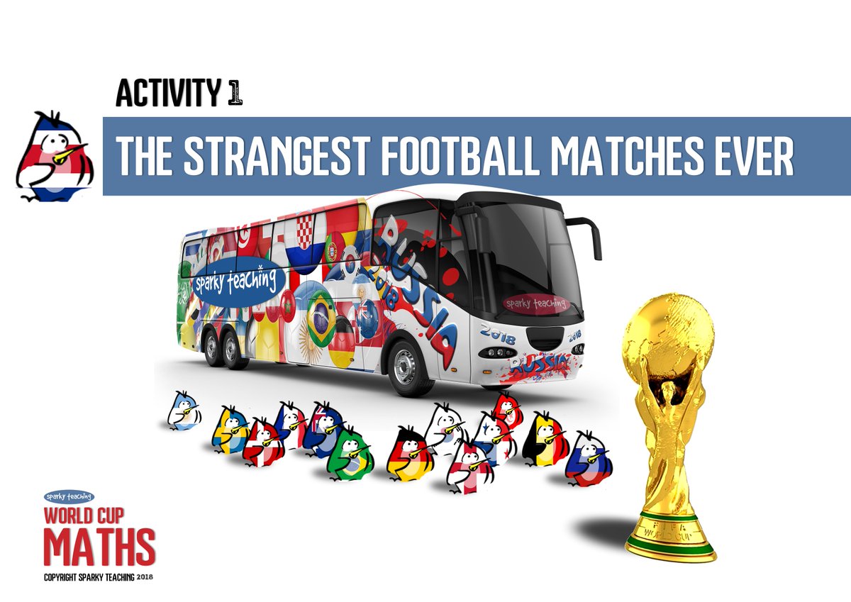 SparkyTeaching (@sparkyteaching) on Twitter photo Sound familiar?
Part of our #WorldCup Maths resource deals with the unusual strategies that teams can sometimes take to get the best route through. Perfect for Group G today...
Download now! ==> sparkyteaching.com/resources/worl… … 
#ENGBEL #ENG #PrimaryRocks #ukedchat #BEL #ThreeLions Sound familiar?
Part of our #WorldCup Maths resource deals with the unusual strategies that teams can sometimes take to get the best route through. Perfect for Group G today...
Download now! ==> sparkyteaching.com/resources/worl… … 
#ENGBEL #ENG #PrimaryRocks #ukedchat #BEL #ThreeLions
