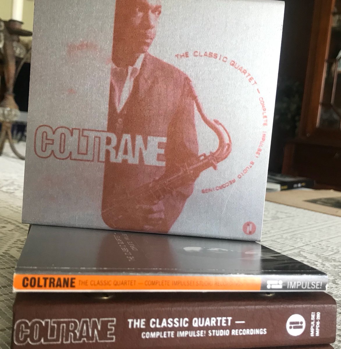 JazzLifeBA's tweet photo. A John Coltrane, ‘The Classic Quartet — Complete Impulse! Studio Recordings’ (8 CDs) le faltaba un álbum .Mañana sale BOTH DIRECTIONS AT ONE: THE LOST ÁLBUM”la sesión grabada el 6 de marzo de 1963 . #unissued #notape https://t.co/KURhQBGemc