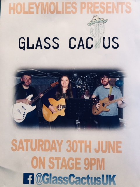 This Saturday we welcome local band GLASS CACTUS for a night of easy listening... See you at 9pm!!