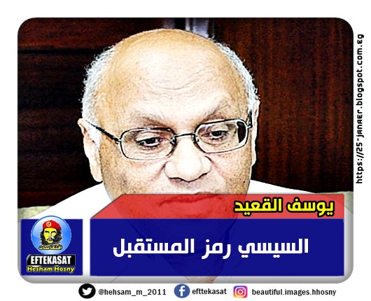 يوسف القعيد السيسي رمز المستقبل