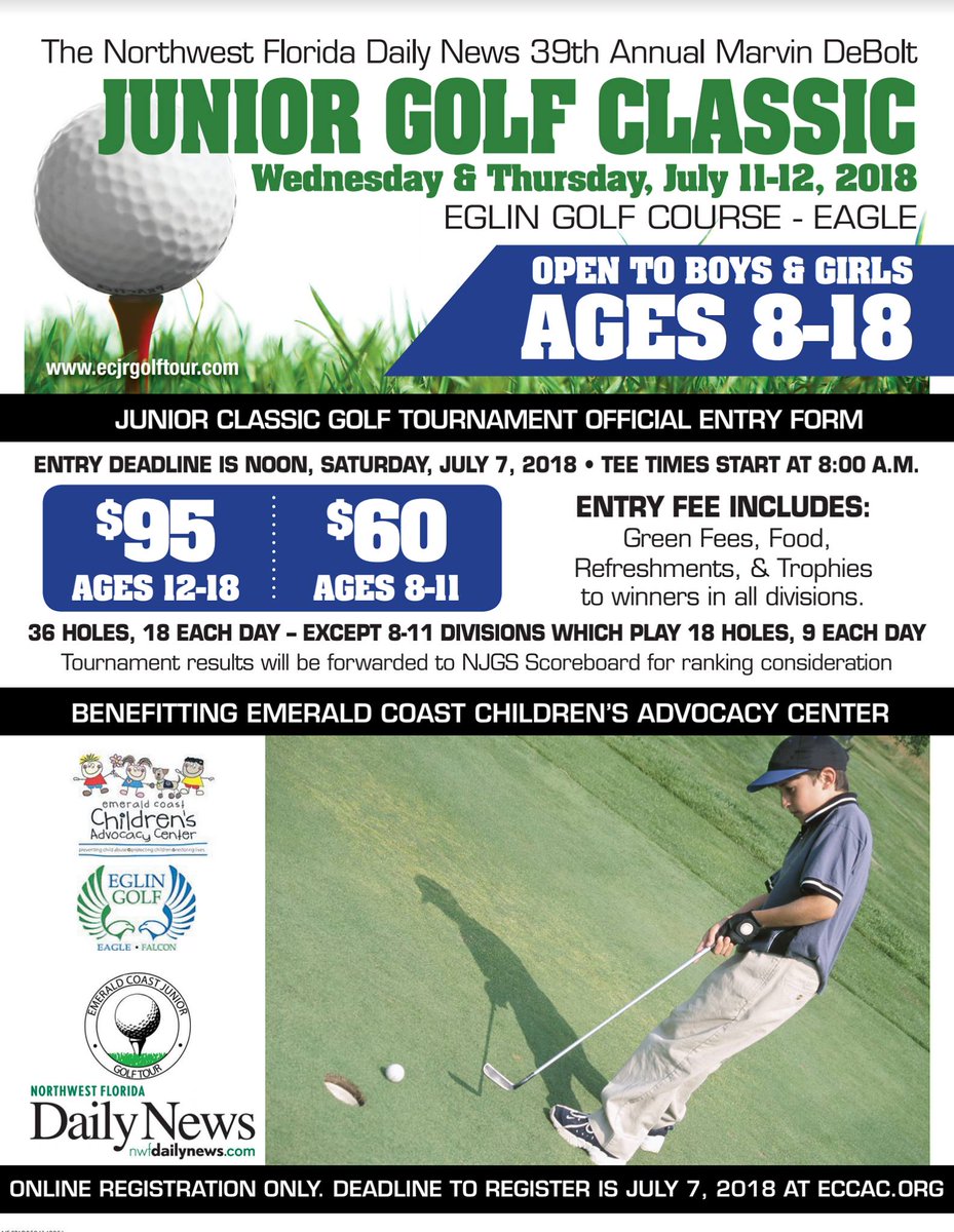 We are still in need of volunteers for the 39th Annual Marvin DeBolt Junior Golf Classic on July 11-12th! If interested in volunteering, please contact Chelsea Fox at Chelsea@eccac.org