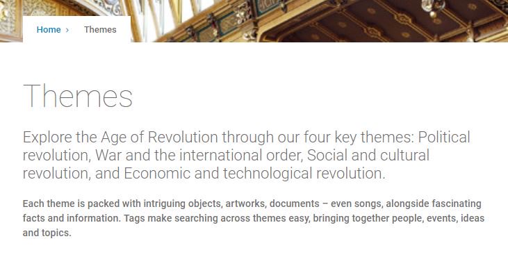 Culture24 (@culture24) on Twitter photo The new <a href="/Waterloo200org/">Age of Revolution</a> site is full of themes to explore. Where will you start? ageofrevolution.org/themes/ #AgeofRevolution The new <a href="/Waterloo200org/">Age of Revolution</a> site is full of themes to explore. Where will you start? ageofrevolution.org/themes/ #AgeofRevolution
