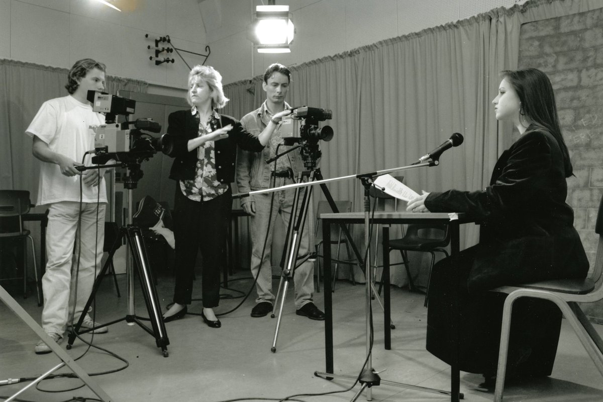 This #ThrowbackThursday, we're revisiting <a href="/CCN_MediaProd/">Creative Media</a> students from the eighties - it's a bit more high tech in the department these days! 

#tbt #retro #history #college #media #production #creative #art #creativity #arts