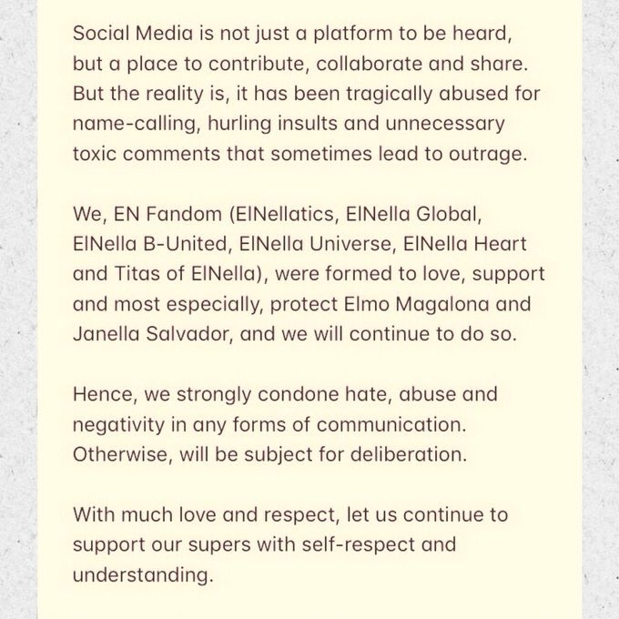 thegreatjessa's tweet photo. Please read and understand. 

#OneLoveForELNELLA https://t.co/pXcLx86EqK