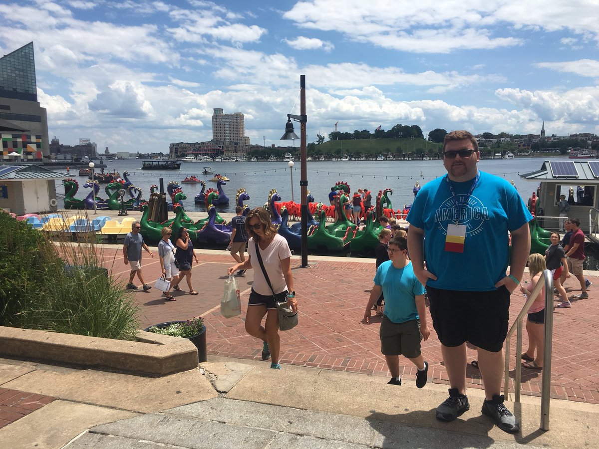 stjKristinLorts's tweet photo. We made it to Baltimore! Exploring the harbor before the Missouri Meeting this afternoon! @STJfbla @StacyRabe1 #NLC2018 #StjFBLASuccess #Baltimore https://t.co/2ku0ng7QIs