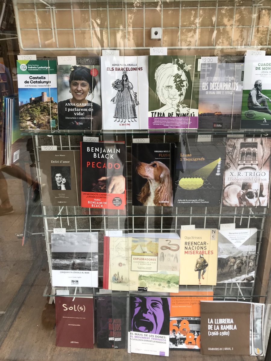 ganzellcat's tweet photo. Dissabte tanca la @LlibreriaRambla de #Tarragona. Encara hi podeu trobar els nostres llibres ☺️ https://t.co/ql4fPPJVVT