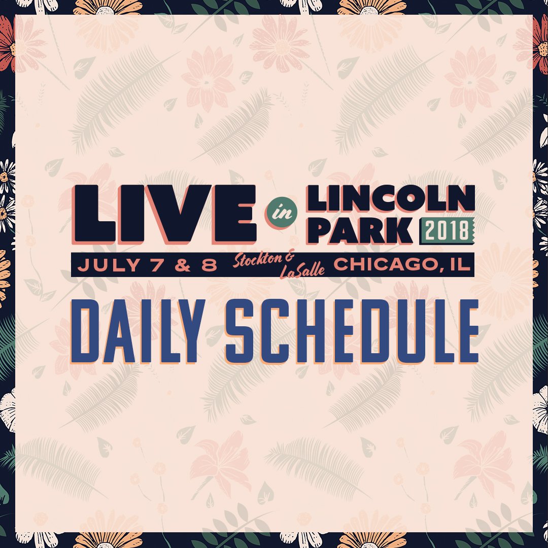 LiveinLP's tweet photo. Here are your daily schedules for #LiveinLP 2018!
Join us under the sun for a proper #SummerTimeCHI hang w/ great music & friends.
π: https://t.co/2aJ6LxO2hi https://t.co/9WewYUwBuz