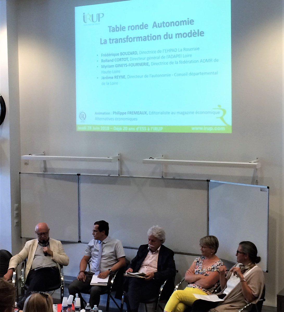 Envie_RA's tweet photo. #20ans d'#ESS à l'#IRUP formation pour apporter des réponses aux enjeux de demain avec les acteurs engagés #utilitésociale #emploi #insertion #tableronde https://t.co/FstEhDQFJA
