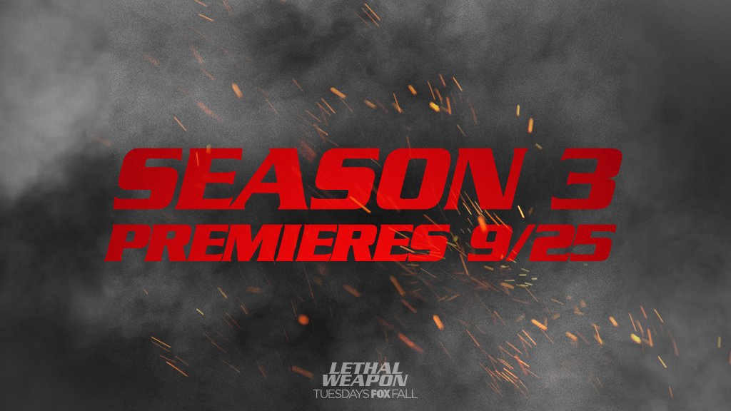 LethalWeaponFOX's tweet photo. We. Are. Back. ๐ Get ready for an all-new season of #LethalWeapon September 25. https://t.co/6RJvti0O1b