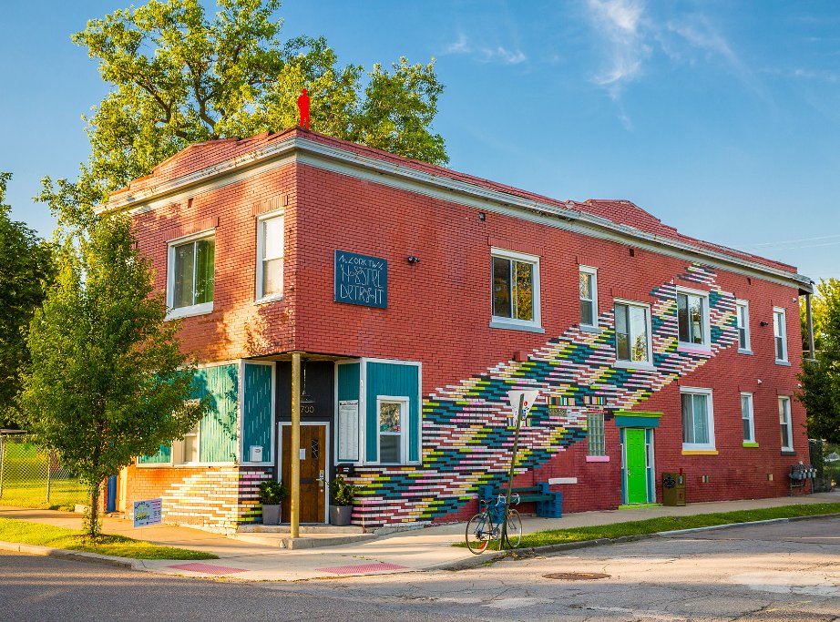This week our #SisterHostel is the <a href="/hostel_detroit/">Hostel Detroit</a> in Michigan. Visit this fun, colorful hostel if you want to be located close to downtown Detroit or just enjoy the hostel experience!