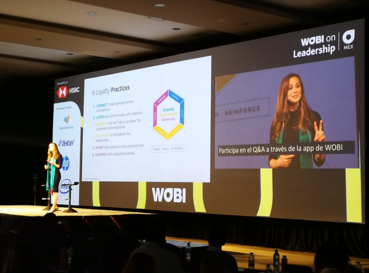 AlfredoMontoyaX's tweet photo. Connect, listen, discover, follow up, share and surprise #loyalty #empathy #Leadership @leenarinne @franklincovey at #WOLMEX @wobi_es https://t.co/NeiyKWdMSU