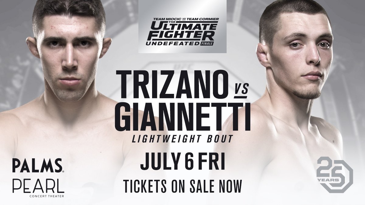 UltimateFighter's tweet image. Lightweight Fight is set! Mike Trizano &amp;amp; Joe Giannetti will meet in Vegas 🙌