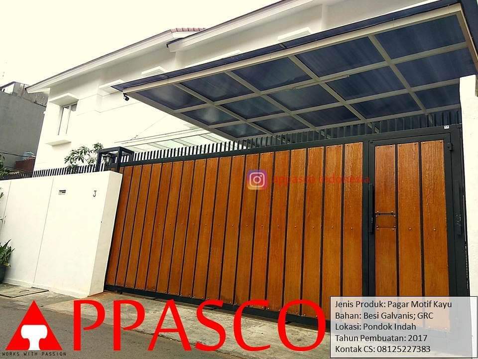  Pagar Teralis  Motif Kayu DhigJaya Steel