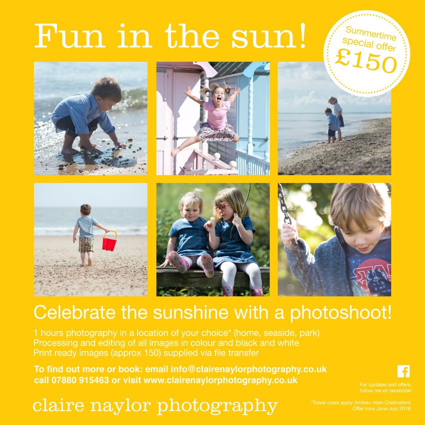 ClaireLNaylor's tweet photo. To celebrate the sunny weather, why not book a summer photoshoot? https://t.co/xMpFBhwFaG