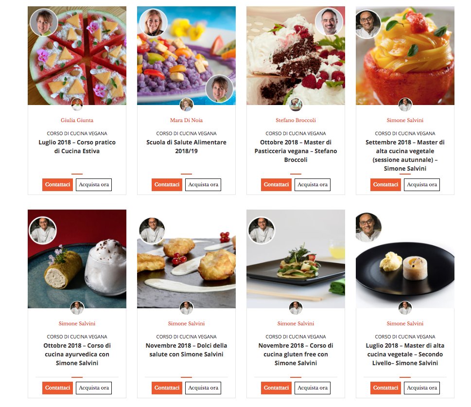 Nuovi corsi di #cucina in programma alla <a href="/FunnyVegAcademy/">FunnyVeg</a> con docenti #chef <a href="/ChefSimone/">Simone Salvini</a> #pastry chef <a href="/stetosteto/">Stefano Broccoli</a> terapista #alimentare <a href="/vegachef1/">Vegachef</a> e #foodblogger <a href="/Giulia_Giunta/">Sii il cambiamento che vuoi vedere nel mondo</a> 
#vegan #vegano #altacucina #pasticceria #ayurveda #dolci #salute senza #glutine
academy.funnyveg.com