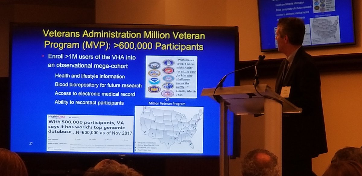 RasuShrestha's tweet photo. Did you know that the @DeptVetAffairs has the world’s LARGEST genomic database through the Million Veteran Program (MVP)
https://t.co/YAcY6Oy0Hm
Amazing dialogue today as part of #ThePittsburghStudy @ChildrensPgh #UPMCinnovates https://t.co/ZfAap1XzMA