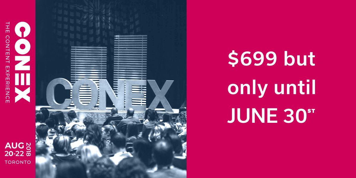 JasonOak's tweet image. The countdown is on! Grab your tickets to Conex before prices increase on July 1! Meet, talk and party with 700 fellow marketers in digital, demand, and content—not to mention some of the most brilliant leaders in the industry. Click here: ubrflp.in/2rNblbz