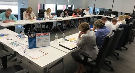 CMSGov's tweet image. Collaborative listening session yesterday with stakeholders on #RegReform and how to put the focus on #PatientsOverPaperwork. Thank you @AAHomecare for hosting!