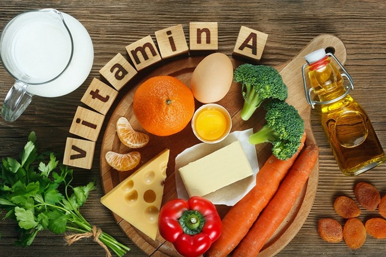 Витамины и продукты в картинках, днем