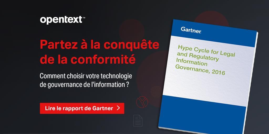 opentextfr's tweet photo. Affranchissez vous des qu'en dira t on  sur la gouvernance de l'information. Procurez-vous le rapport de Gartner pour évaluer la valeur réelle de plus de 20 solutions de gouvernance de l'information. https://t.co/lOyxbW1b2y https://t.co/loYliOA0Tx