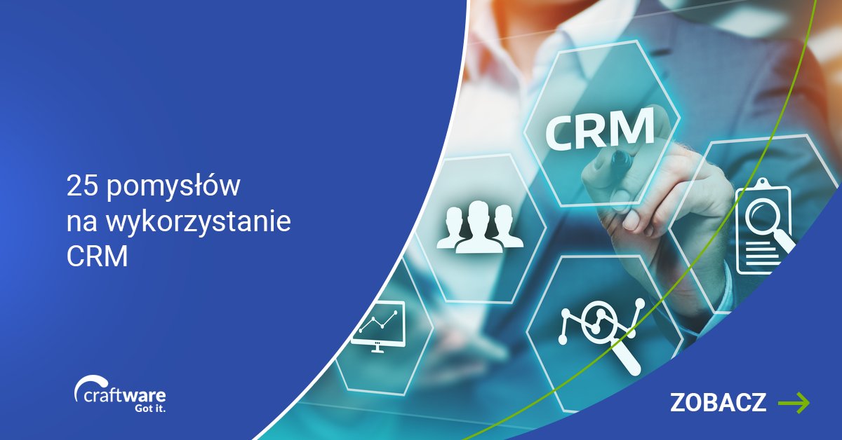 CraftwareO's tweet photo. Chcesz więcej sprzedawać? 
Lepiej zarządzać kontaktami z klientem? 
Mieć dane, na podstawie których ocenisz efektywność kampanii reklamowych czy działań sprzedawców? 

Istnieje jedno narzędzie, które pozwoli Ci osiągnąć te wszystkie cele - CRM.
https://t.co/m89tSF0lYf https://t.co/gp45b2JdEl