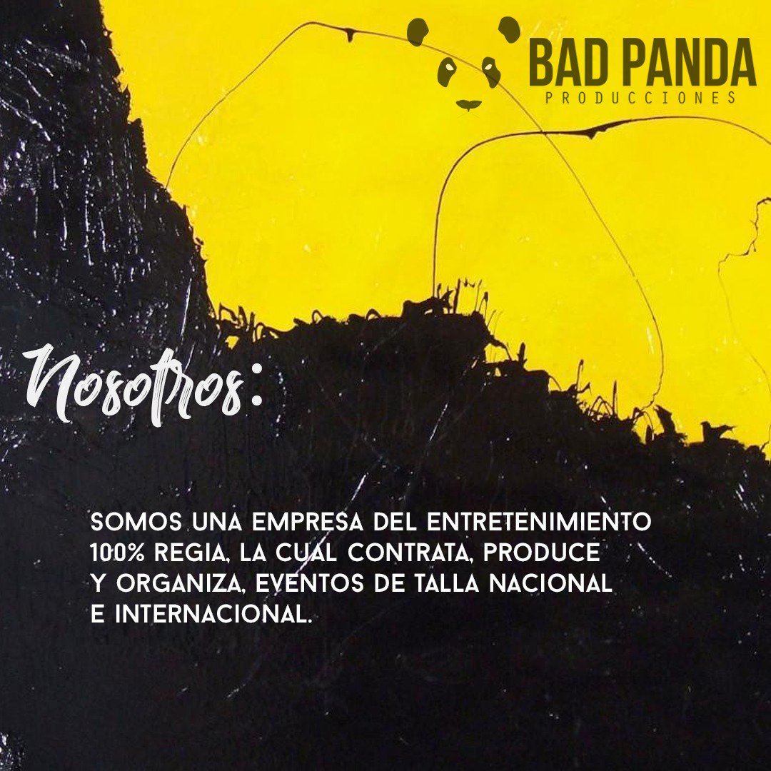 BadPandaMX's tweet photo. #Nosotros ... #BadPandaMX 2018 https://t.co/edm77qooIb