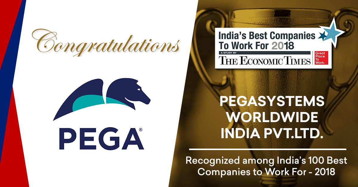 Great Place To Work® (@gptw_india) on Twitter photo #100BestCompanies Congratulations Pegasystems worldwide India Pvt.Ltd.<a href="/pega/">Pegasystems</a> on becoming one of India's Best Companies to Work For - 2018. Cheers! <a href="/SumanEadunuri/">Suman Reddy Eadunuri</a> and <a href="/ShanthiSundar1/">Shanthi Sundar</a> @TimesAscent #100BestCompanies Congratulations Pegasystems worldwide India Pvt.Ltd.<a href="/pega/">Pegasystems</a> on becoming one of India's Best Companies to Work For - 2018. Cheers! <a href="/SumanEadunuri/">Suman Reddy Eadunuri</a> and <a href="/ShanthiSundar1/">Shanthi Sundar</a> @TimesAscent