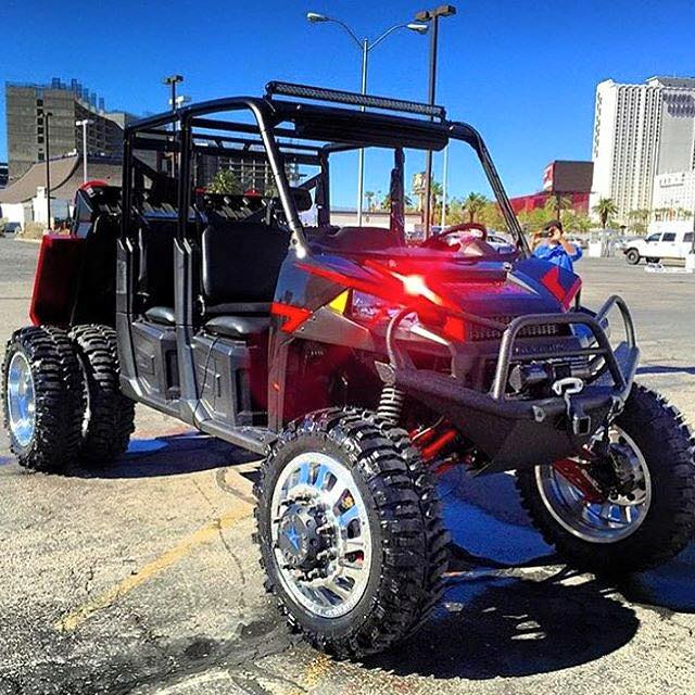 TheTCStore's tweet image. #TBT When @3poffroad turned everyone's head at SEMA with a dually Polaris Ranger. #Polaris #PolarisRanger #Dually #SEMA #3POffroad #SXS #SideBySide