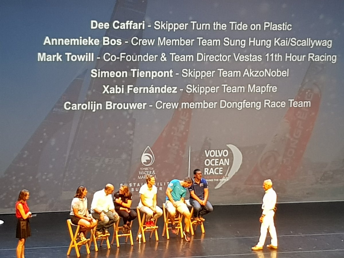 We are at the Volvo Ocean Summit in the Hague @VOR_denhaag with @UNEnvironment hearing about inspiring collaborations and solutions that are solving the marine plastics problem.