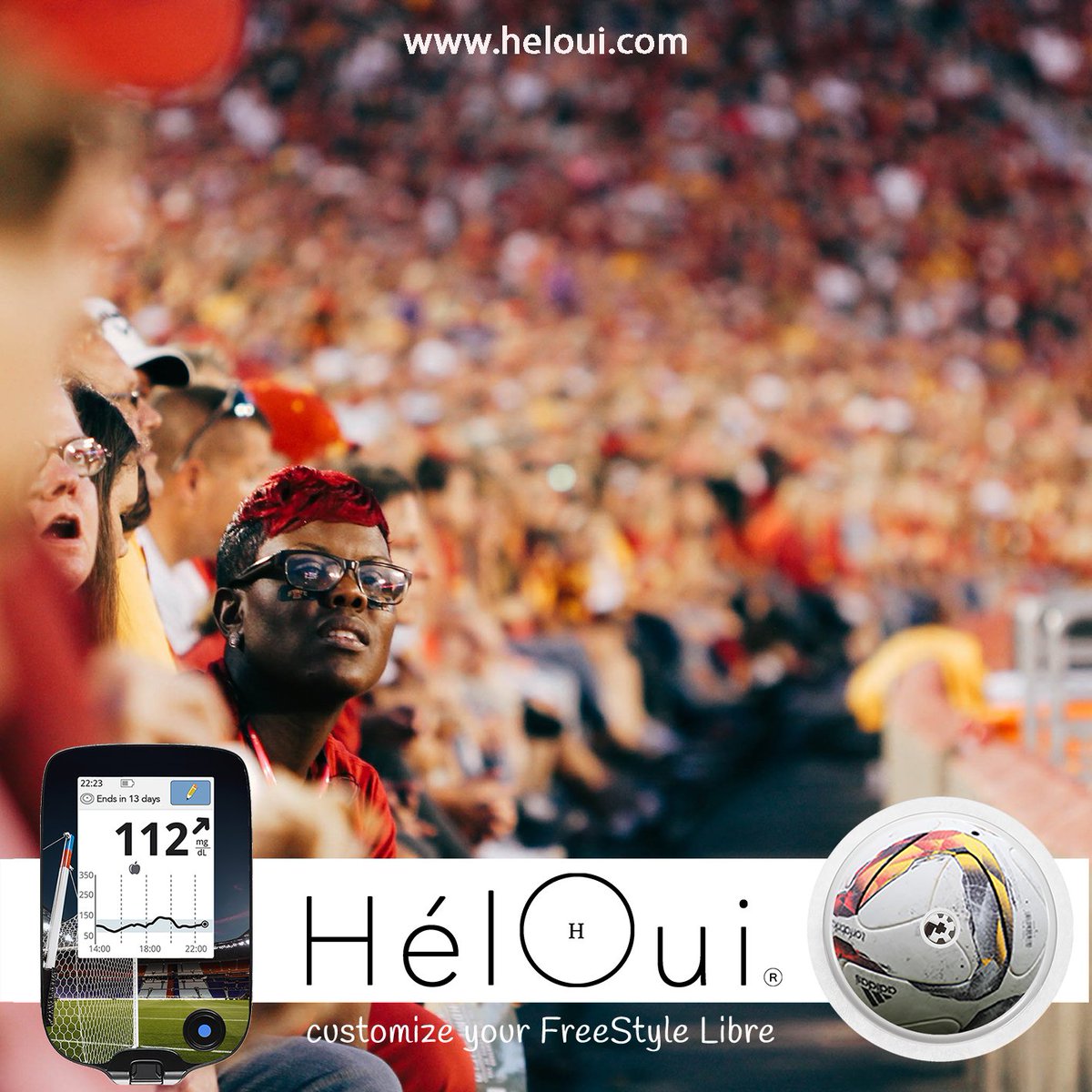 HelOuishop's tweet photo. Let the best team win !!! 🏆⚽ 😎
Customize your FreeStyle Libre with one of HélOui stickers ! https://t.co/2wE9uDQygc       
#FIFA #worldcup2018 #ENG #BEL #reddevils #diabetes #type1diabetes #t1d #flashglucosemonitoring #freestylelibre #freestylelibrestickers #heloui #helouishop https://t.co/As4hy5kw0v