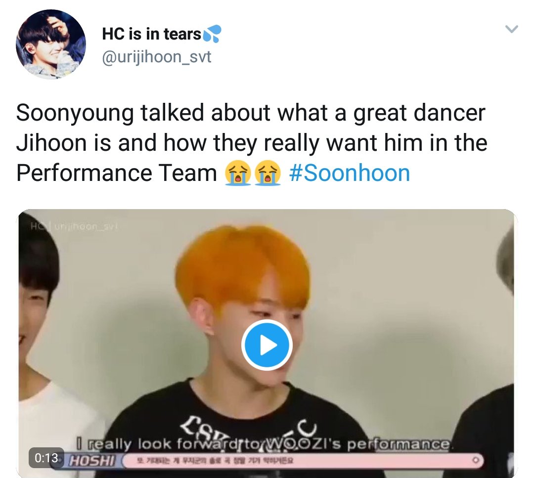 Soonyoung "i really want him come to my team"