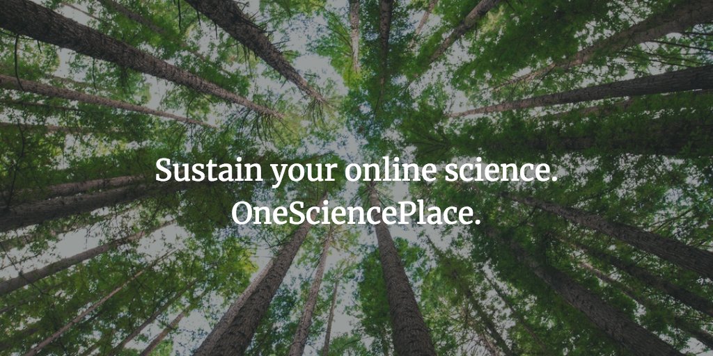 OneSciencePlace's tweet photo. #Sustain your online science and data with @OneSciencePlace #researchsustainability #sciencegateways #hubzeroplatform https://t.co/TfYT8ZweJH