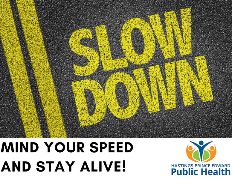 HPEPublicHealth's tweet photo. Heading out on the roads this #CanadaDay long weekend? Mind your speed and stay alive! #PutTheBrakesOnSpeeding https://t.co/ti9ztAL6bH