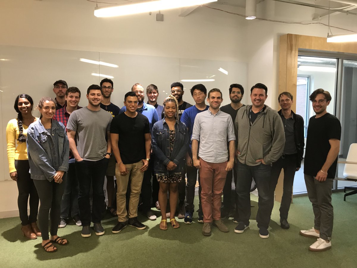 A #huge thank you to <a href="/duosec/">Duo Security</a>, @LightGuideSys, #Skillo &amp; <a href="/TomeOwl/">Tome</a> for chatting over pizza with the 2018 #HackerFellows about growing a #startup from a few to many to many, many more team members. Thank you for exposing the fellows to an evolving #career in tech.